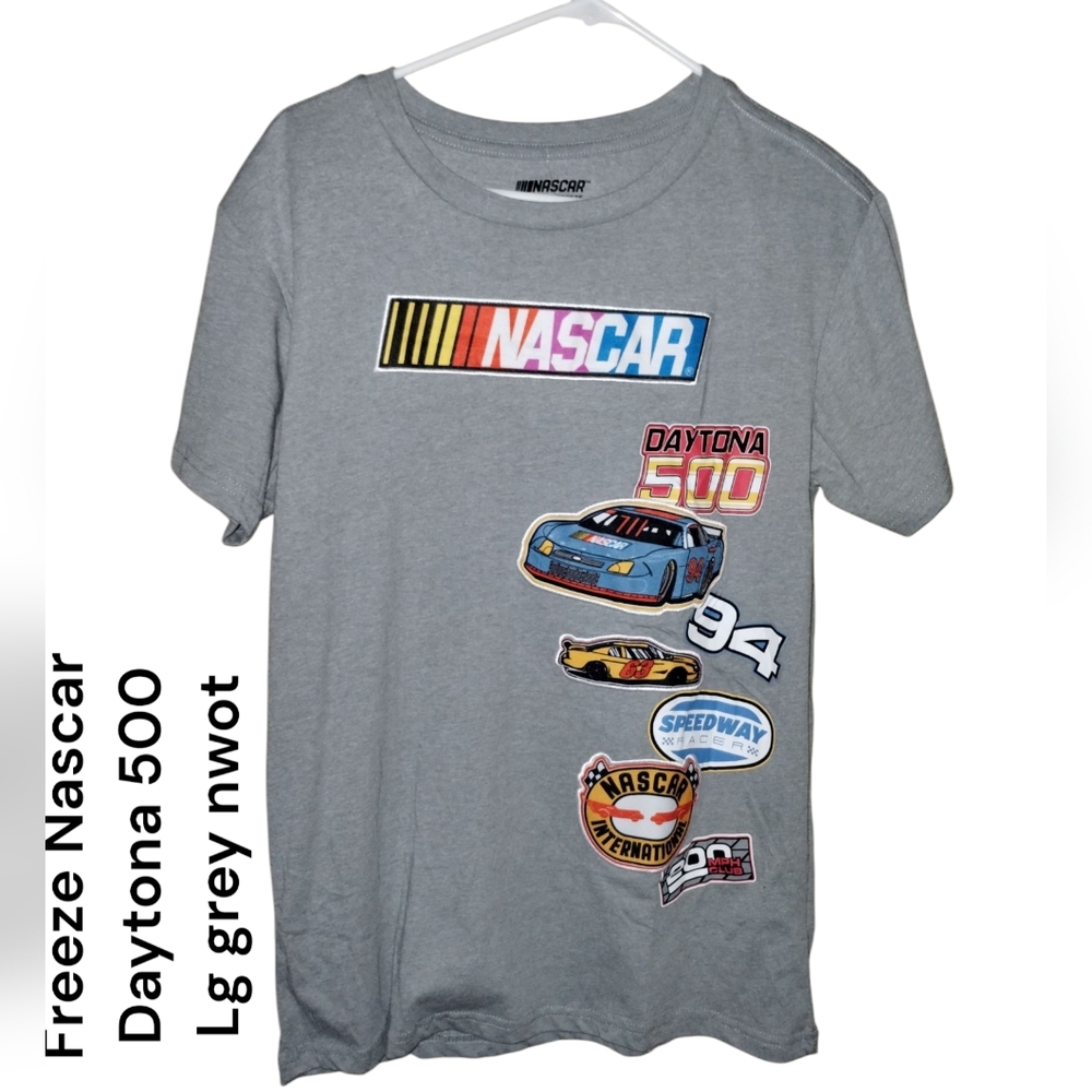 NASCAR Daytona 500 Gray T-Shirt L / XL nwot